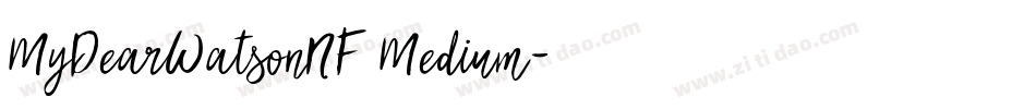 MyDearWatsonNF Medium字体转换